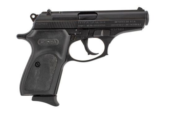 Thunder 22LR Pistol from Bersa features a black side and grips
